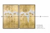 Gold foil oil painting art on canvas home decor wall painting guangzhou