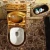 Import golden basin ceramic wc bathroom gold pedestal basin washdown SASO gold color toilet from China