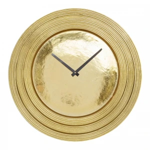 Golden Layered Handamde Glass Wall Clock