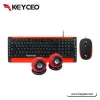 Good design black usb wired keyboard mouse speaker combo with good package