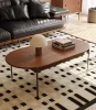 Good Price High quality living room furniture tea table tea set Carbonized poplar wood solid wood coffee table