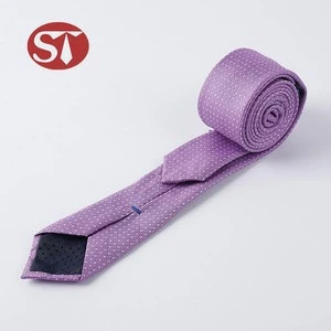 Good price OEM accept personalized polyester purple color school uniform ties
