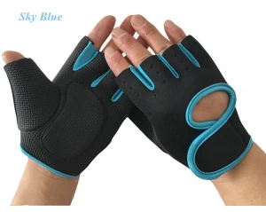 Good quality Breathable Women Men Gym Bicycle Cycling Half Finger Shock-Absorbing Gloves