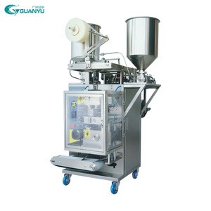 Guanyu CE Approved Automatic Sachet Bag Sugar Cashew Medical Pills Food Puffs Seeds Nut Coffee Vertical Granule Packing Machine