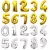 Import Guess 16 32 Inch Number Balloons Foil Balloon Gold Silver Blue Digital Globos Baby Shower Wedding Birthday Party Decoration from China