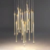 Guzhen Customize modern design decorative for large living room crystal chandelier pendant lights