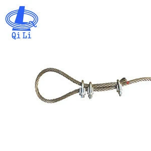 Gym Lifting Flolded Eye Lifting Tool Galvanized Wire Rope Sling