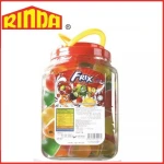 Halal Frix Ssorted Mixed Fruits Flavoured Jelly in Jar