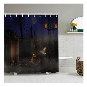 Halloween Shower Curtains,European Decor Polyester Shower Curtain