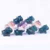 Hand carved crystal colorful cute unicorns with wings Fluorite crystal crafts for lovely gift