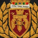 hand made bullion wire badges /embroidery bullion badges