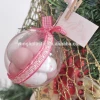 Hanging Christmas Clear Hollow Plastic Ball Garden Ornament