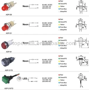 harness series indicator lamp,indicator lamp 230v indicator lamp 110v ac