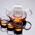 Import Heat-Resistant Glass Tea Set Stainless Steel Filter Glass Teapot from China