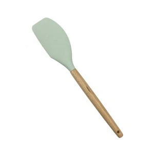 Heat resistant non stick food grade kitchen silicone rubber ice cream spatula for home baking cooking
