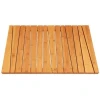 Heavy Duty Solid Design Natural Bamboo Floor and Shower Mat