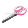 Herb Scissors Stainless Steel Multipurpose Shear 7 Blades Paper Scissors
