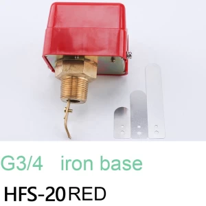 HFS-15 G3/4 iron base electrical paddle type water flow switch water heater brass plastic flow switch