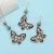 Import Hibiscus Flowers Gold Plated Jewelry Sets Butterfly Hawaiian Earrings Necklace For Women from China