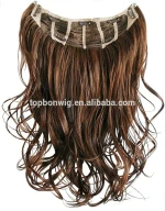 Higg quality synthetic hair  clip-in  hair extensions  wholesales vendor