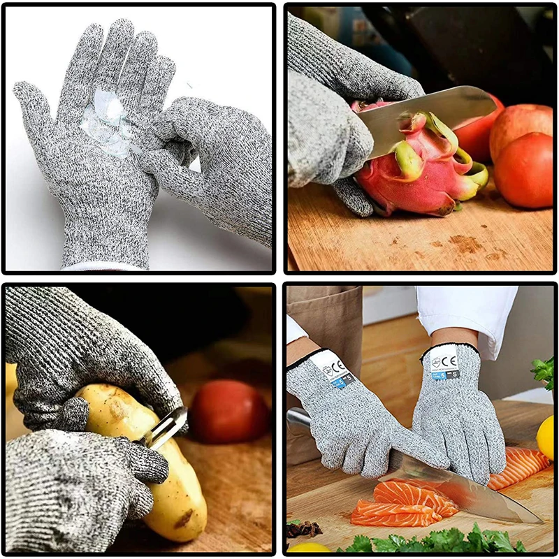 High Performance Level 5 Protection Food Grade Durable Cut Resistant Gloves