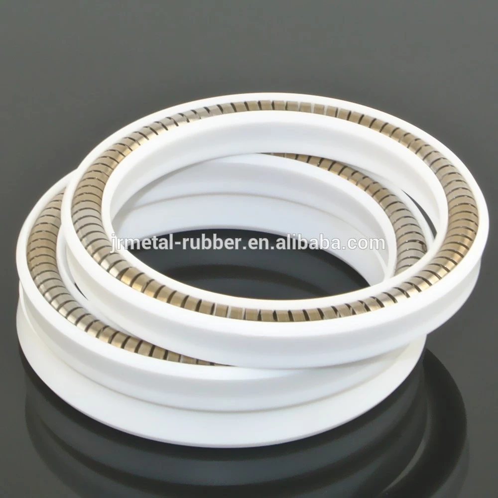 High pressure rotary seal Spring loaded Energized oil Seals floating seals with PTFE jacket and V type stainless steel springs