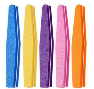 High Quality 178mm Nail File Buffer Sanding Washable Manicure Tool Nail Art Polish Sandpaper Strip Bar Set Polishing File