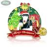 High quality cheap metal cartoon badge customization Christmas lapel pin soft and hard enamel character brooch making