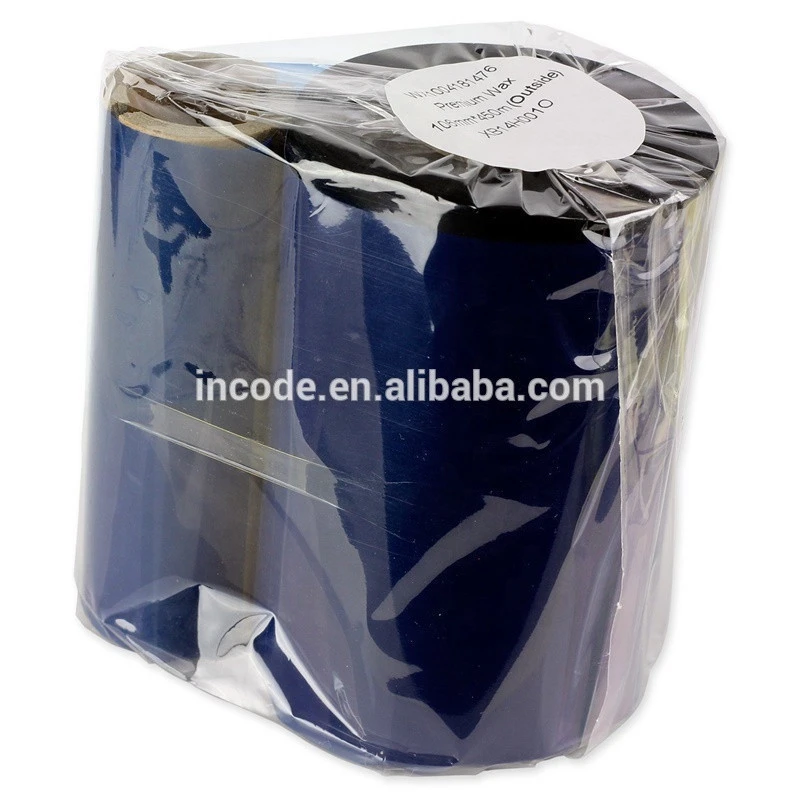 High quality hot selling barcode printer TTR wax resin ribbon black ink ribbon