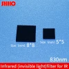 High quality IR coated film filter band pass 830nm laser transmissivity>92% asahi glass filter IR cut  infrared laser filter