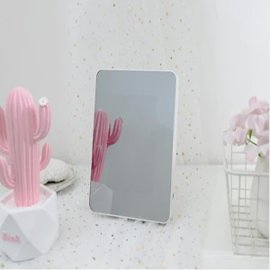 High quality new design LED multifunctional square custom magic plastic photo frame can be used as a mirror