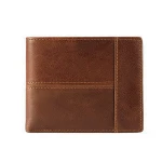 High quality PU leather wallet fashionable customized leather wallets for men