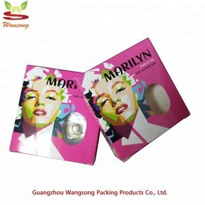high quality soft cosmetic lens paper box, personal brand paper box with your own logo