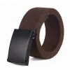 High Quality Solid Color Polyester Fabric Belt Woven Canvas Belt