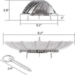 High quality Stainless Steel Collapsible Vegetable Steamer Basket