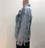 High Quality Women Jeans Jacket Denim Jacket Fashion special High quality Grey Jeans Jacket Women