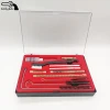 High Quantity Professional Ultimate and Utility Airbrush Cleaning Kit in a Compartment and Transparent Case