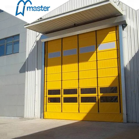 High Speed Stacking Pvc Door Good Windproof Performance Price Concession For Warehouse