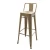 Import Hight Quality Retro Metal Tube Bar Stool Chairs With Footrest from China