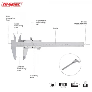 Hispec Professional Multifunction Stainless Steel 0-150mm Vernier Caliper