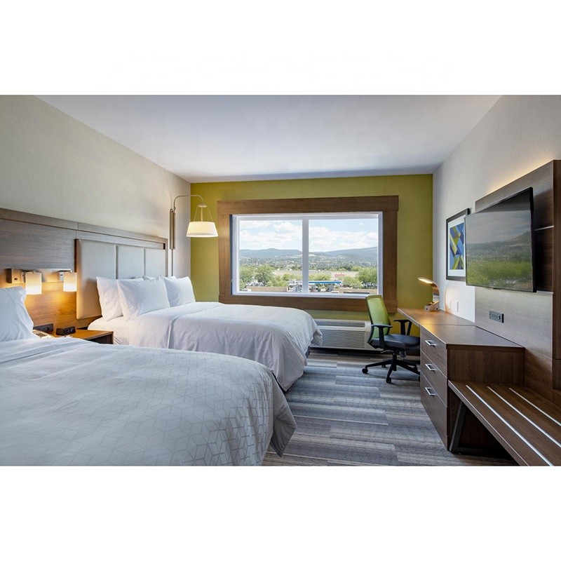 Holiday Inn Express Formula Blue Wood Furniture bedroom Sets modren Hotel bed room Furniture