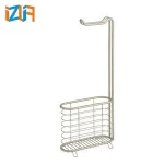 Home durable toilet paper holder with magazine rack