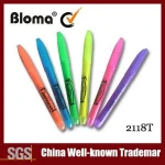 Hot Sale Colorful transparent highlight marker pen,use on class