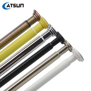 Hot sale factory direct price portable living room stainless steel round shower curtain tension rod