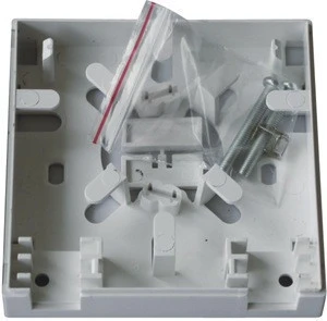 Hot Sale fiber optic Splitter outlet indoor faceplate 2 core distribution box FTTH termination box