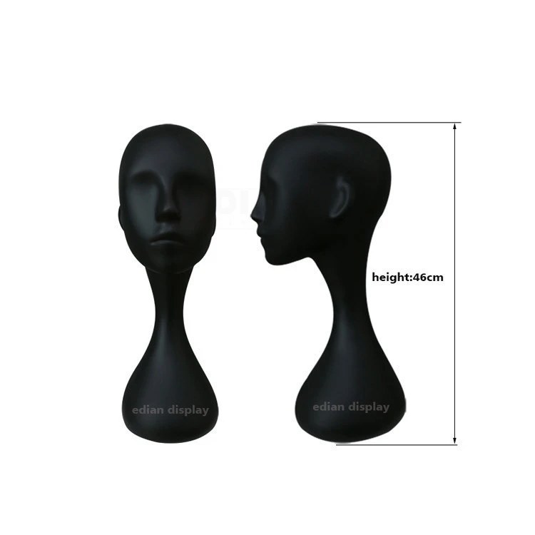 Hot Sale Glossy White Abstract Face FRP Head Display Mannequin Head