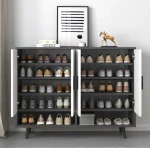 Hot Sale Multi-Functional Wooden Shoe Rack Cabinet Popular Entryway Furniture For Shoe Storage Living Room