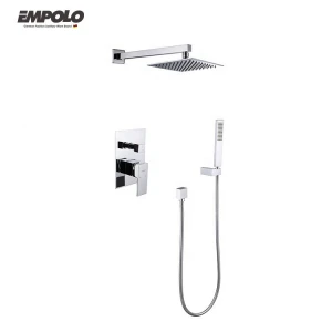 Hot sale rain shower set bathroom square shower mixer set douche brass concealed shower faucet set