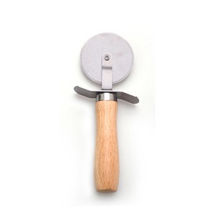 Hot Sale Stainless Steel Super Sharp Wholesale Pizza Cutter With Wood Handle