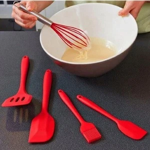 Hot Sell Kitchen Utensil Set 5 Piece Heat Resistant Non-Stick Baking Tool Silicone Utensils Cooking Tools